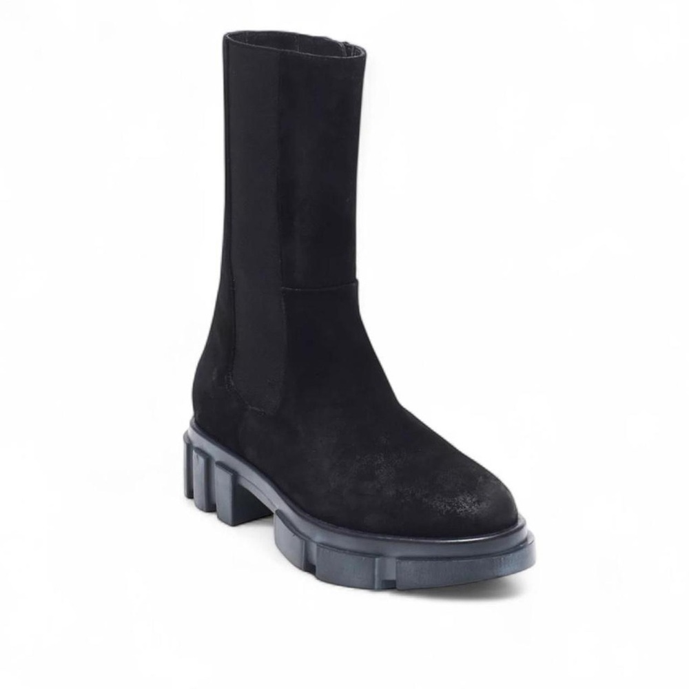 Free People Brooks Black Suede Chelsea Boots